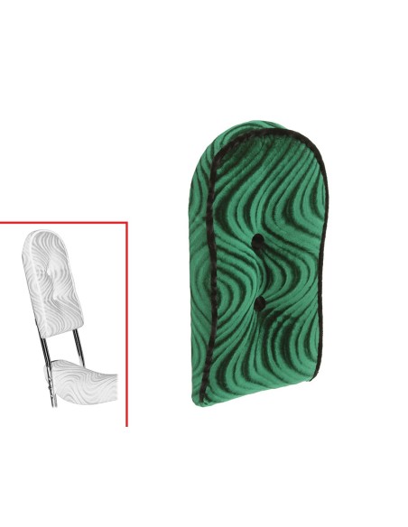 Sissy Bar Back Cushion Velour Green.